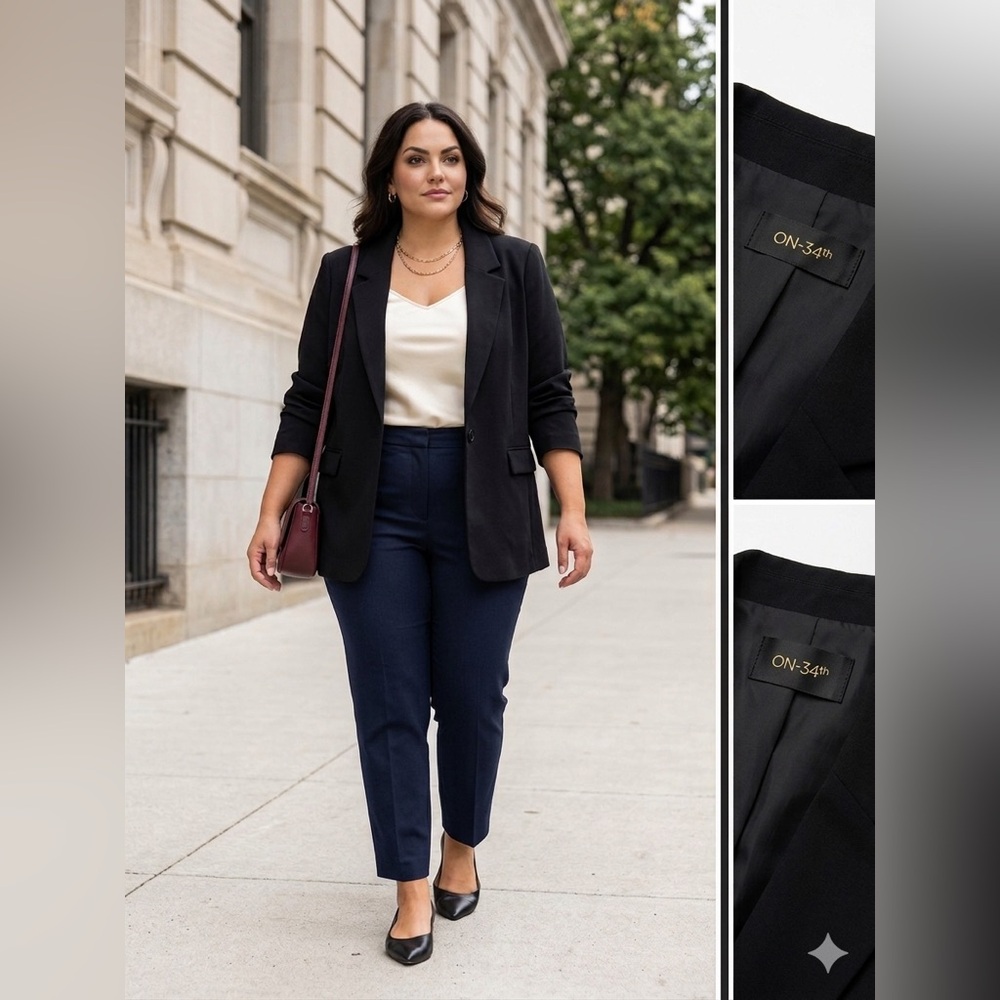 Black Blazer for Women - Classic‎ Tailored Jacket